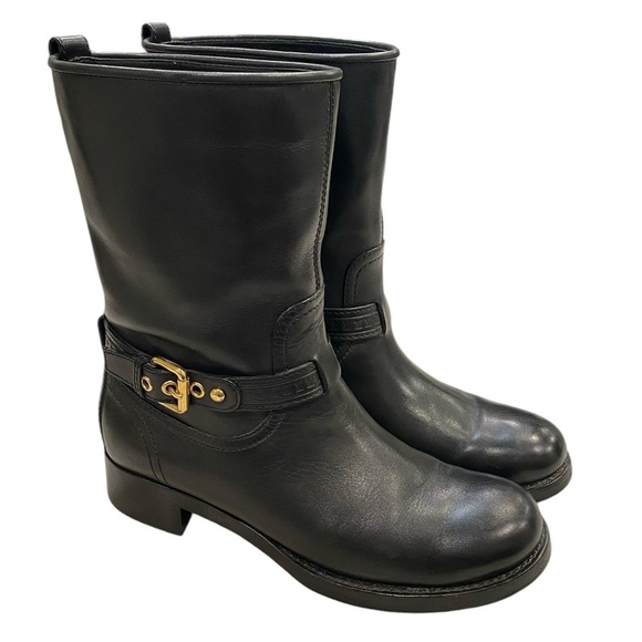 Louis Vuitton Boots size 38.5 US 8 Black Leather - Picture 1 of 16